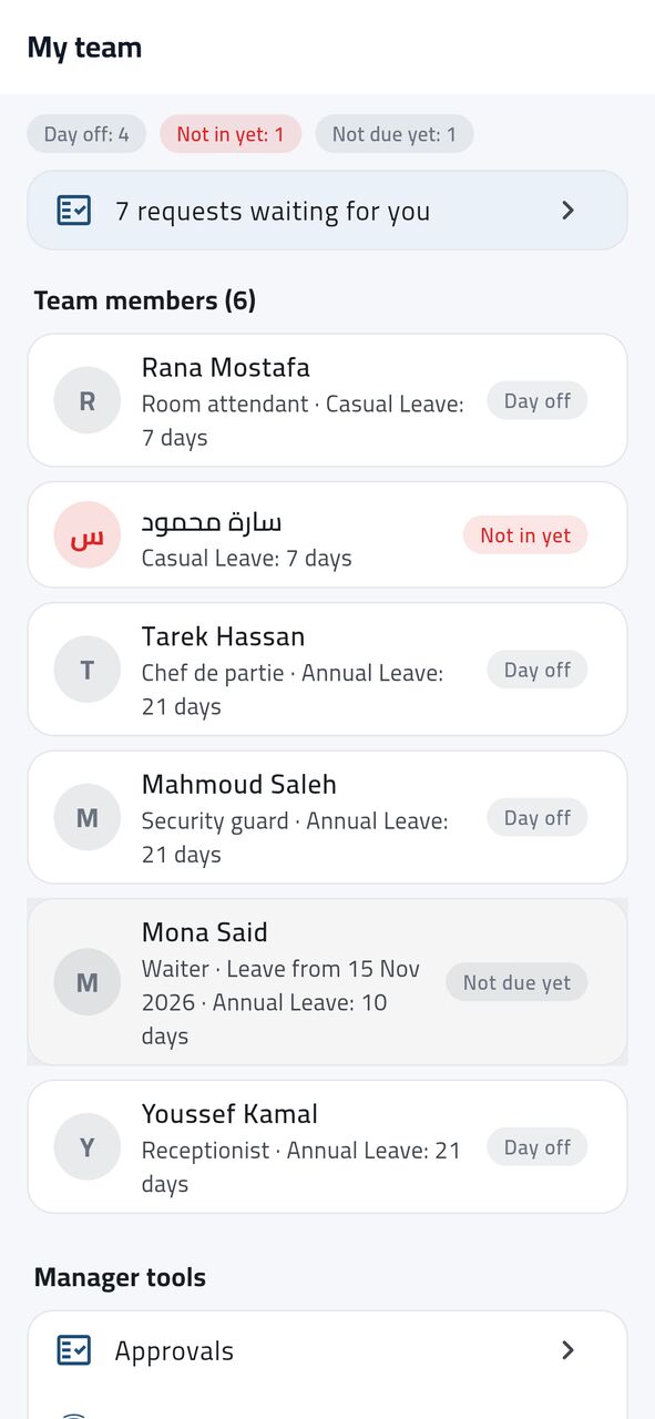 Azad HRMS — screen 6